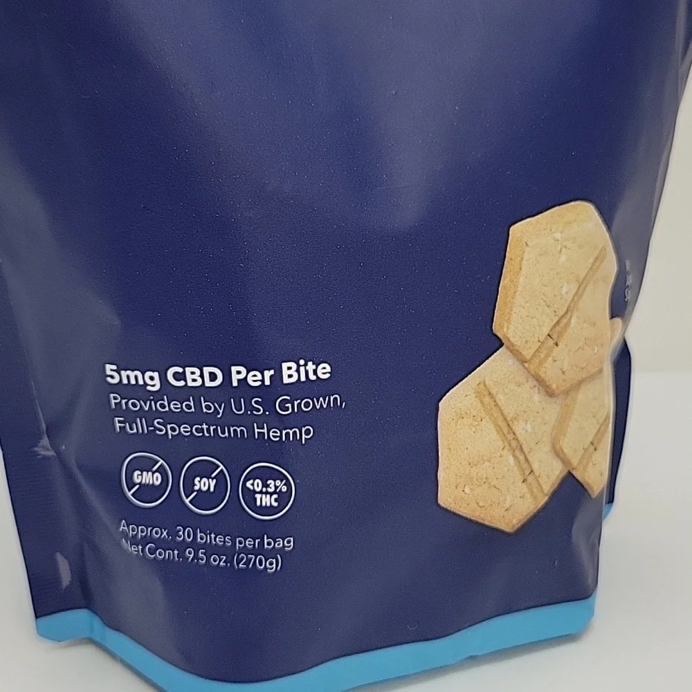 5 Bags of Honest Paws Calm 5mg Bites Dog Treats 9.5oz Peanut Butter Flavor